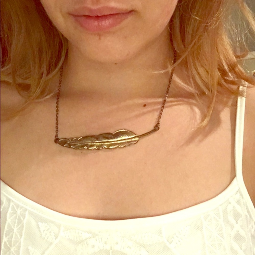 Vintage Feather Necklace